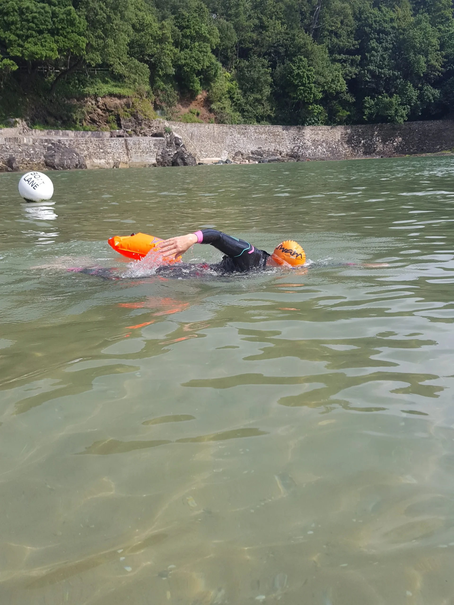 Open water swim coaching with Julia